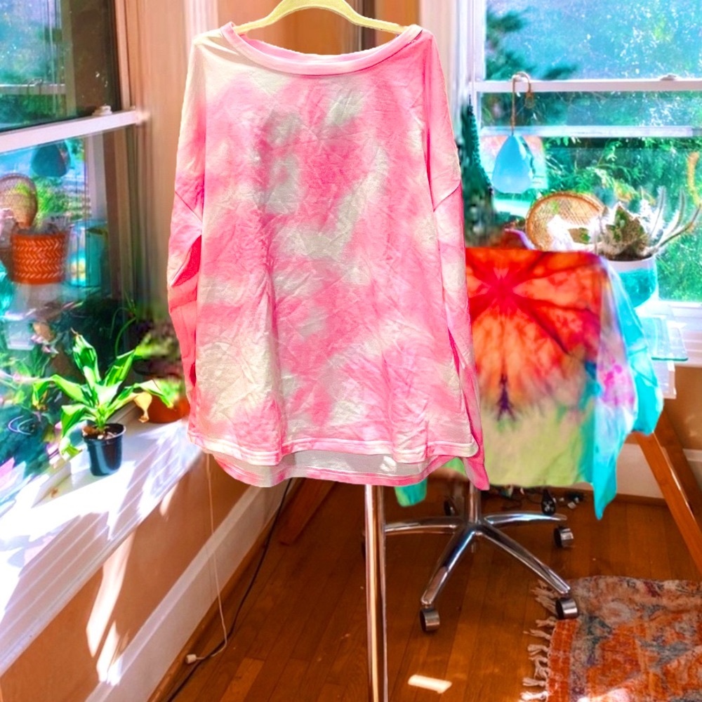 Baby Pink Acid Washed Pullover ☁︎